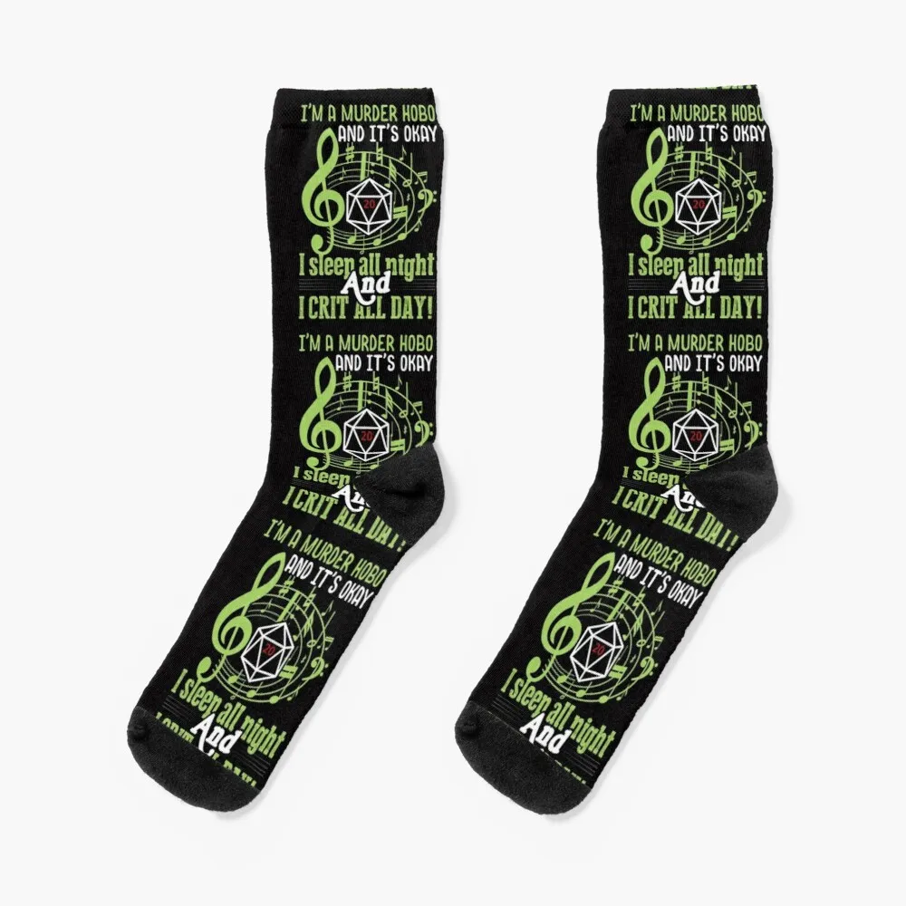 I'm A Murder Hobo I Crit All Day Socks Women'S Compression Socks Funny Gifts