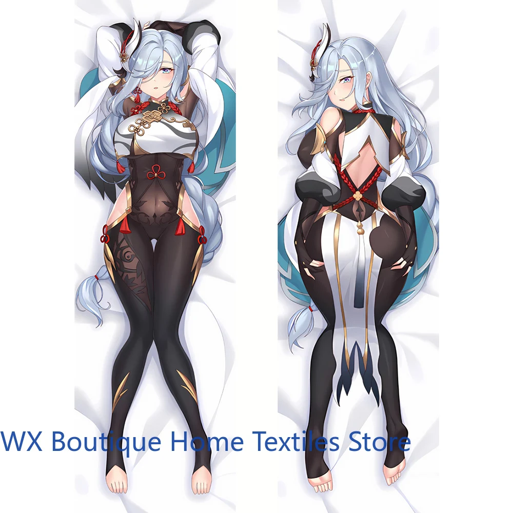 

Genshin Impact аниме Dakimakura наволочка Shenhe Keqing длинный чехол для косплея в натуральную величину