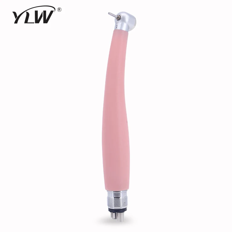 High Speed Dental Handpiece Single Water Spray Ceramic Bearing Rotor Air Turbine Dentist Tips Pink Plastic Lightweight Handle