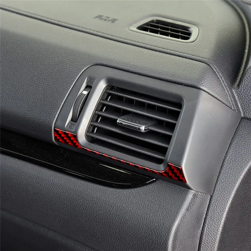 Carbon Fiber Front Door Air Vent Frame Stickers Decorative For Honda Ridgeline 2017 2018 2019 2020 Car Interior Accessories