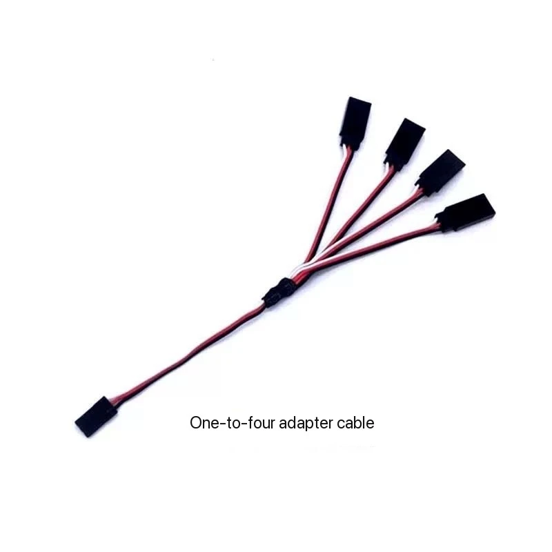 Cabo de extensão servo linha Y, modelo de carro, modelo de navio, modelo de aeronave, cabos de conexão macho e fêmea, 1To2/1To3/1To4