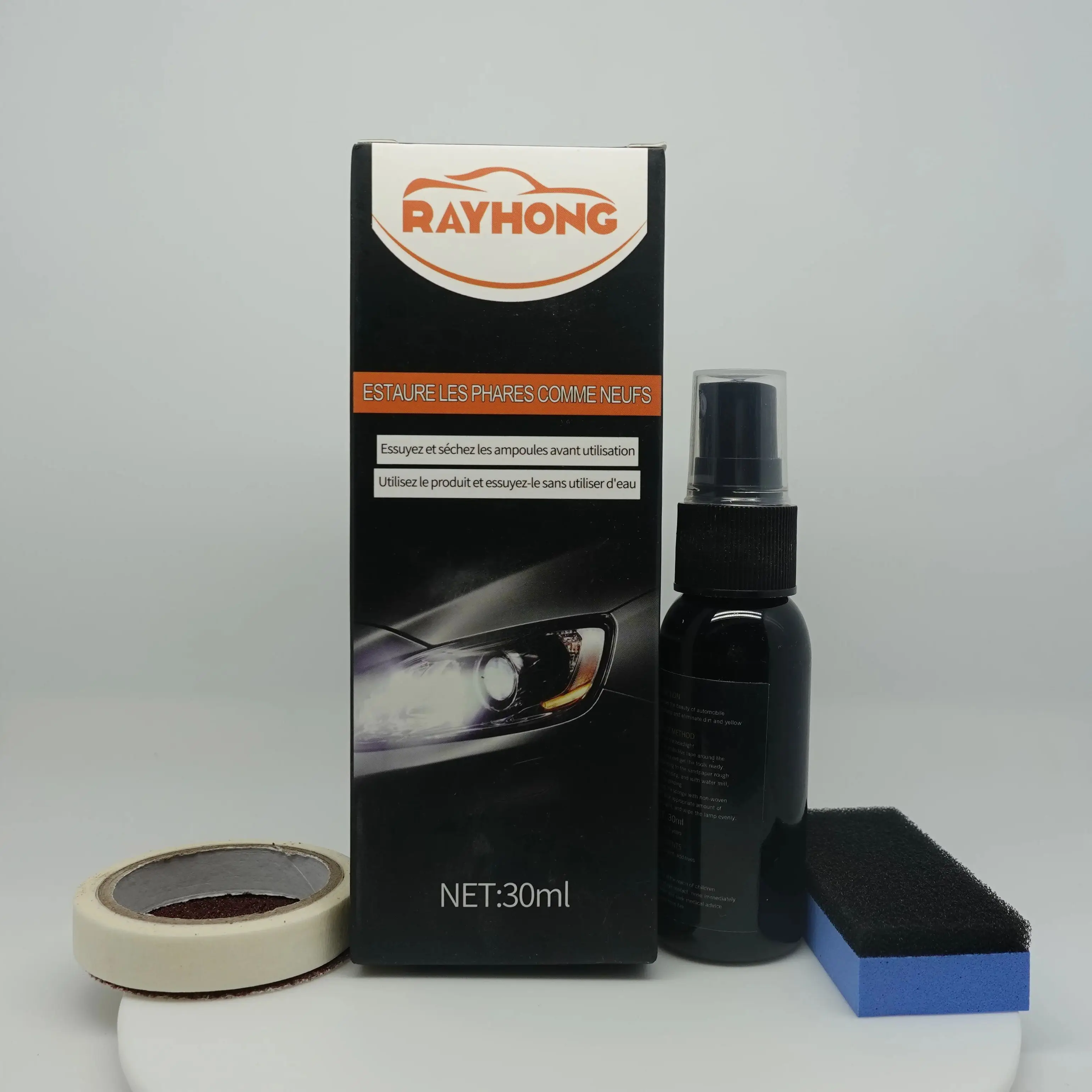 Rayhong Car Headlight Scratch Repair Spray, Reconditioning Spray For Headlamp Crystal Plated Vehicles