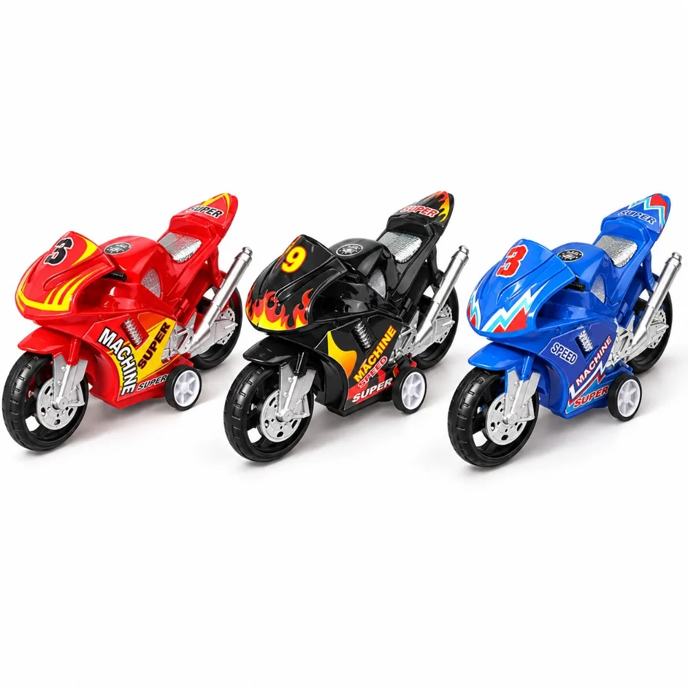 Pull Back Mini Racing Motorbike Toys, Random Color and Style, Multi-Item Party Favor Packs, Back-to-school Season
