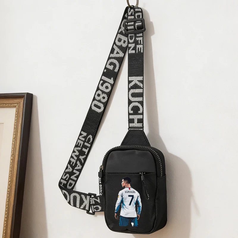 Cristiano Ronaldo CR7 Men Crossbody Bag Football Player Outdoor Sport Chest Pack Boy Small Shoulder Bags Waterproof Sling Pack