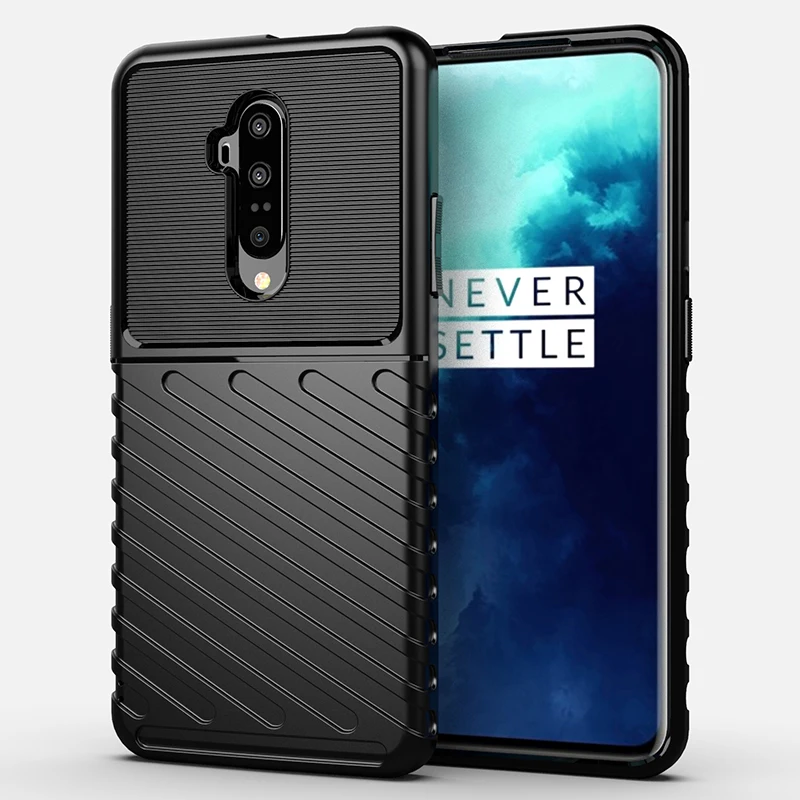 Brushed Shockproof Matte Case For Oneplus 7T Pro 1+7t pro Back Phone Cover for One plus 7t pro Soft Silicone Case Coque Fundas