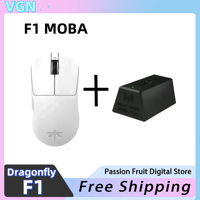 vgn dragonfly wireless bluetooth gaming mouse design leve sensor paw3395 gamer computador mouse office f1 59g 01