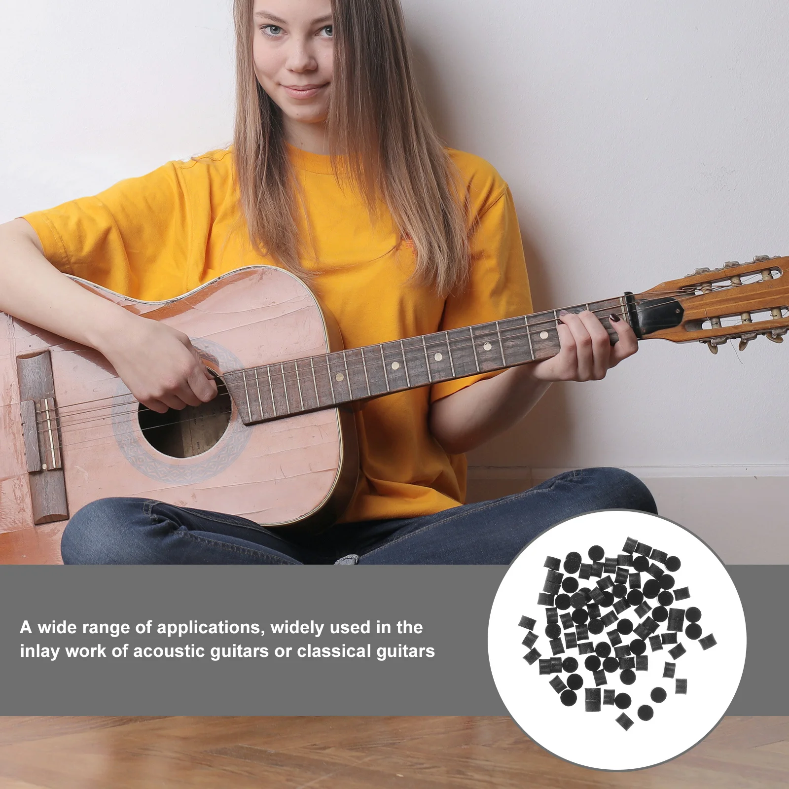 

100pcs Guitar Fretboard Inlay Dots Acrylic Point For Acoustic Classical Electric Guitar Ukulele Mandolin Parts