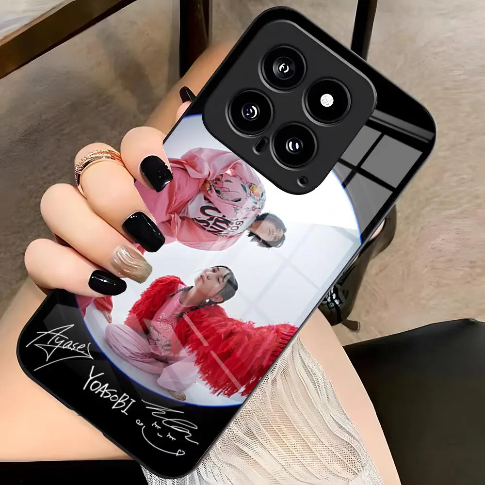 حافظة هاتف Yoasobi لهاتف Xiaomi 15 Redmi Note 14 13 12 11 T Lite Ultra Pro Pro Plus 12 10 C 5G غطاء زجاجي