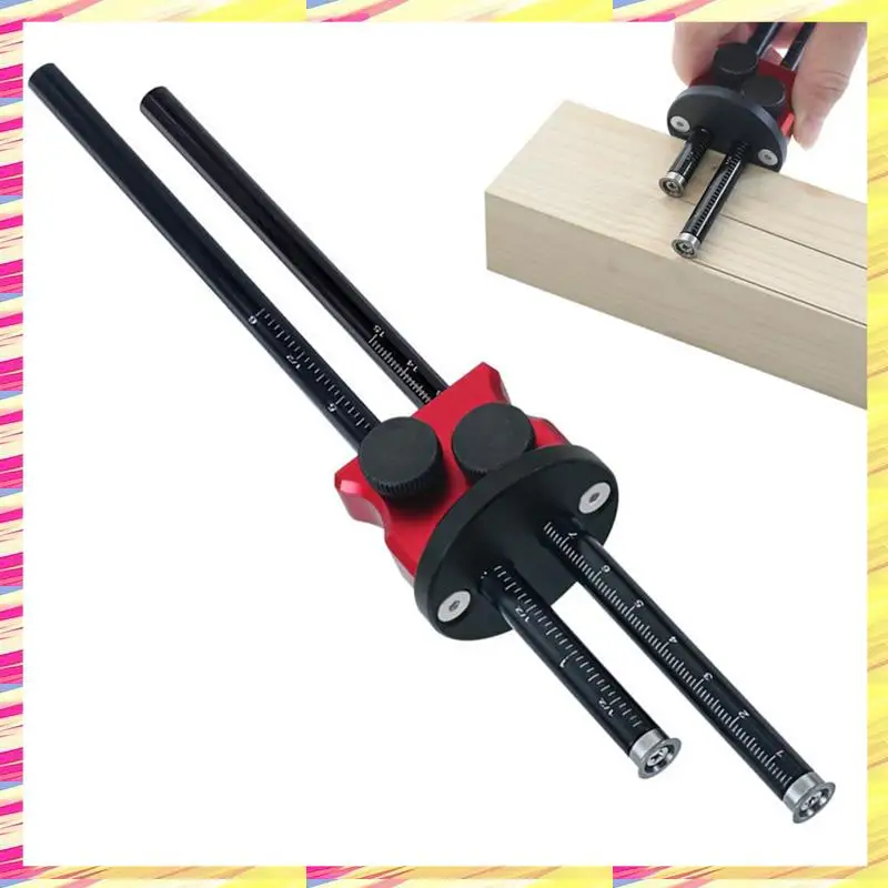 

ABJJ Contour Gauge Tool Accurate Scribe Tool Scribing Tool With Dual Scale Practical Carpenter Tools Alloy Scribe Tool