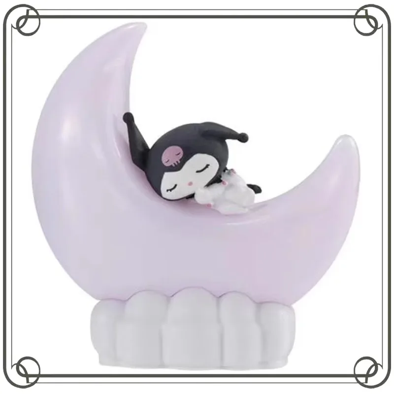 

Kuromi Pompompurin Moon Night Light Моделирование Гашапон Настольный Орнамент Фигурка Модель Детская Игрушка Рождественские Подарки Модель Игрушки