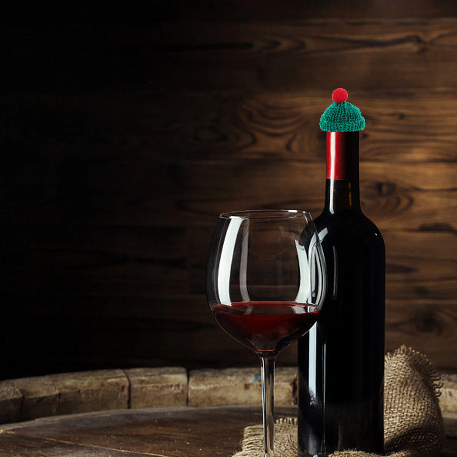 

60Pcs Mini Christmas Knit Hats Tiny Woolen Beanies for Craft Decorations Miniature Holiday Hat Ornaments Assorted Colors