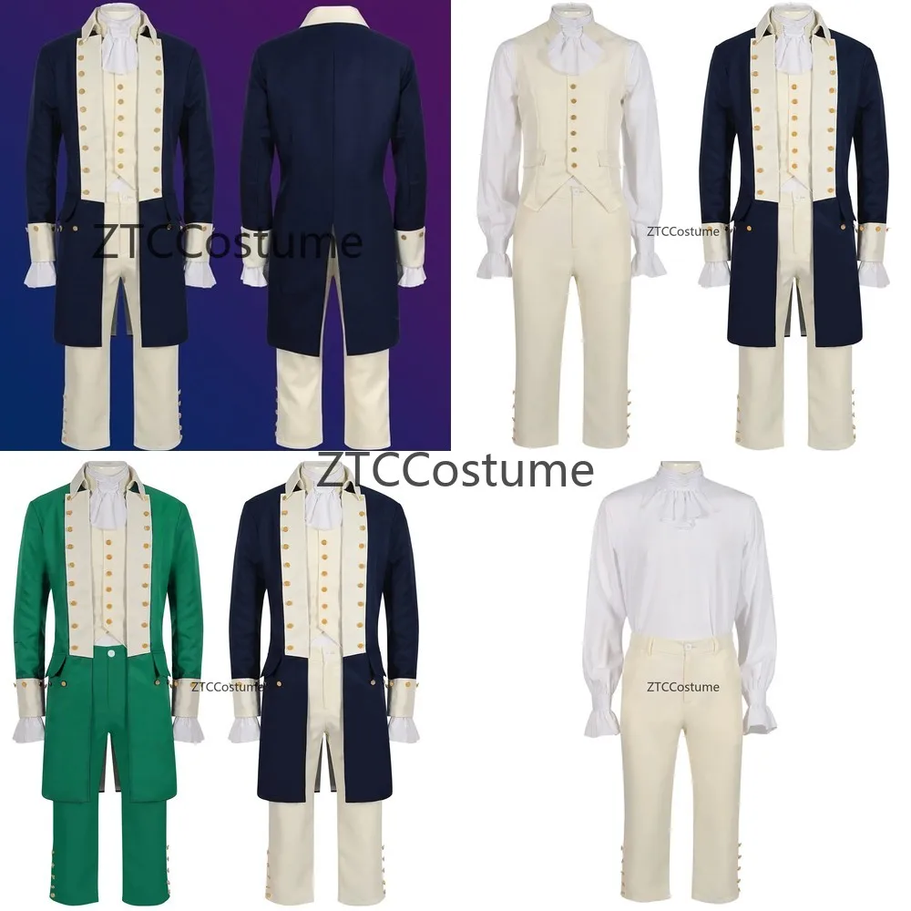 

Mens Prince Cosplay Costume Victorian Rococo Renaissance Frock Coat Medieval Royal Vintage Baroque Court Costume