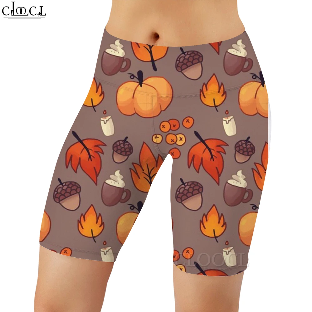 CLOOCL, mallas de entrenamiento a la moda para mujer, mallas con estampado de dibujos animados de bruja de Halloween, mallas sexis sin costuras para gimnasio, pantalones de chándal informales para mujer