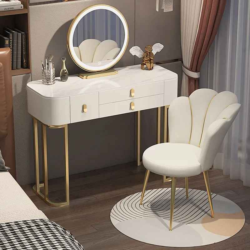 

Beautiful Elegant Vanity Table Luxury Minimalist Modern Glamour Vanity Table Fashion Simple Schminktisch Bedroom Furniture