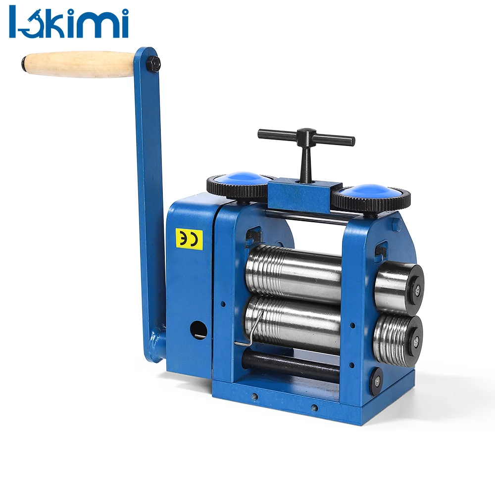 

Manual Jewelry Rolling Mill, 1:5.3 Gear Ratio, for Metal Sheets, Wire, and Pattern Rolling LA-RM03