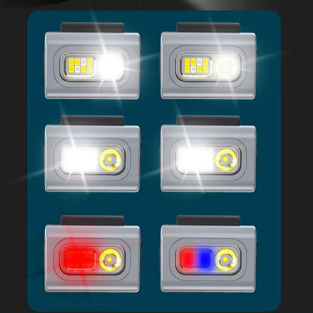 High Brightness COB LED Headlight Visibility Magnet Jogging LED Light Warning Camping Clip On Running Light Clothes Clip Lantern
