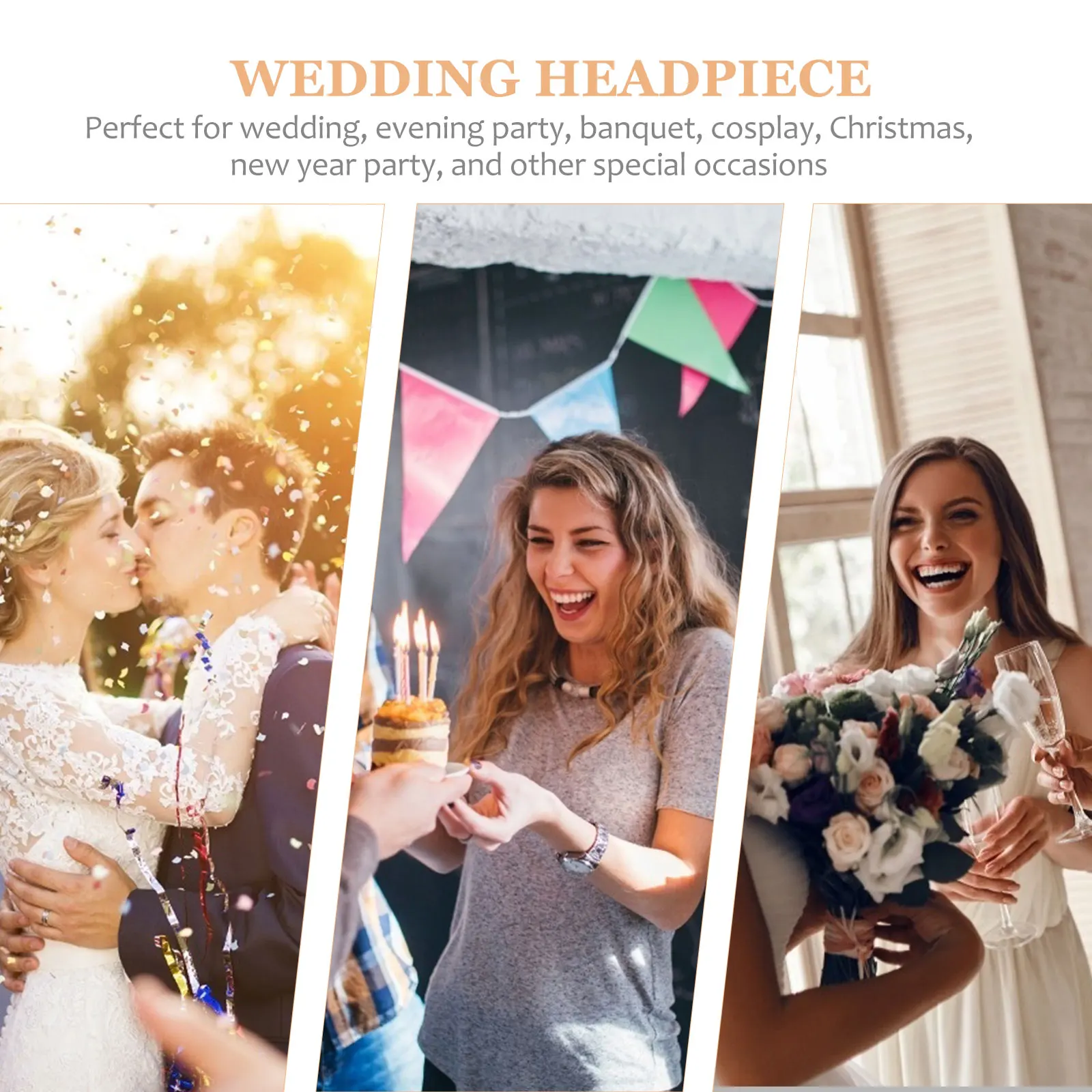 

1Pcs Flower Hair Accessory Elegant Mesh Bridal Wedding Party Headwear Woman Hairpin Headdress Party Hair Clip