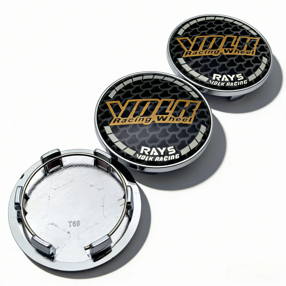 4x 69mm Rays VOLK Racing Nabendeckel Radkappen Nabenkappen – Bild 4