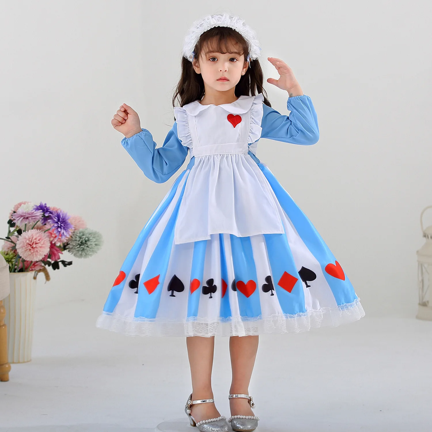 Alice In Wonderland Cosplay Maid Dress Lolita Fantasy Role Playing Party Costume Halloween Carnival Birthday Surprise Gift