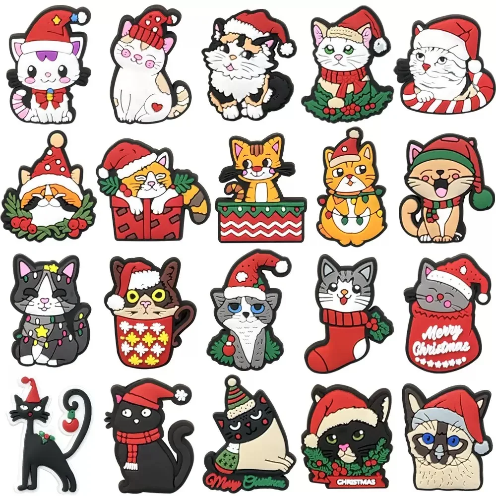 10-25 Stück Niedliche Katzen-Schuh-Charms Haustier Katze Hund Schuh-Dekoration Zubehör Clog Sandalen Schuh-Ornament Schnalle für Männer Frauen Mädchen Geschenke – Detail 8