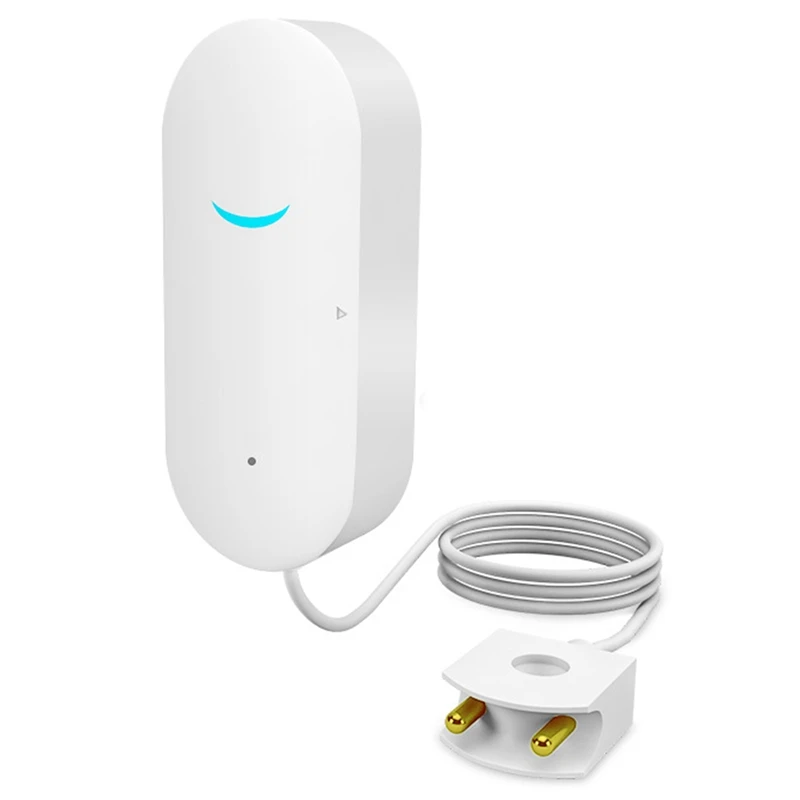 Tuya-alarma inteligente de nivel de agua, Sensor de inmersión Wifi, Detector de fugas de agua, monitoreo por aplicación remota