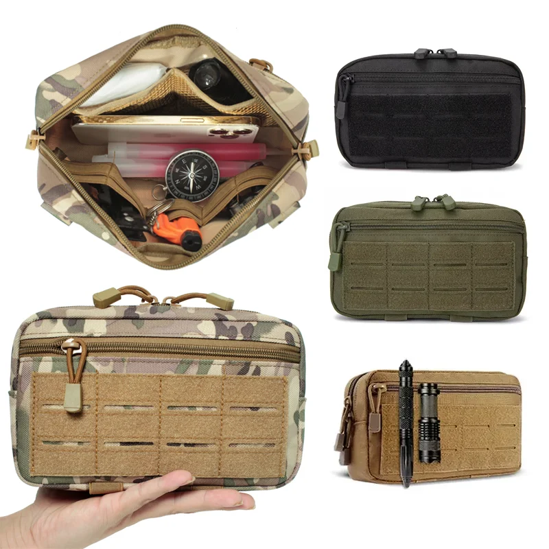 

EDC Molle Тактическая сумка Поясная сумка Компактные универсальные сумки Поясная сумка Медицинские сумки Чехол для телефона Аксессуары для уличной охоты