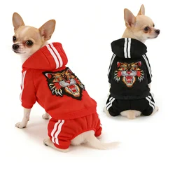 Dog Pajamas Spring Dog Clothes Kawaii Rompers Jumpsuits Coat for Small Dogs Puppy  Sweatshirt Chihuahua Pomeranian Hoodies