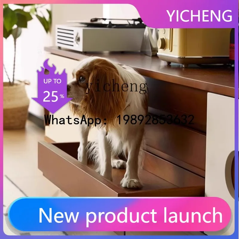 

X6 medieval solid wood color matching TV cabinet living room display locker