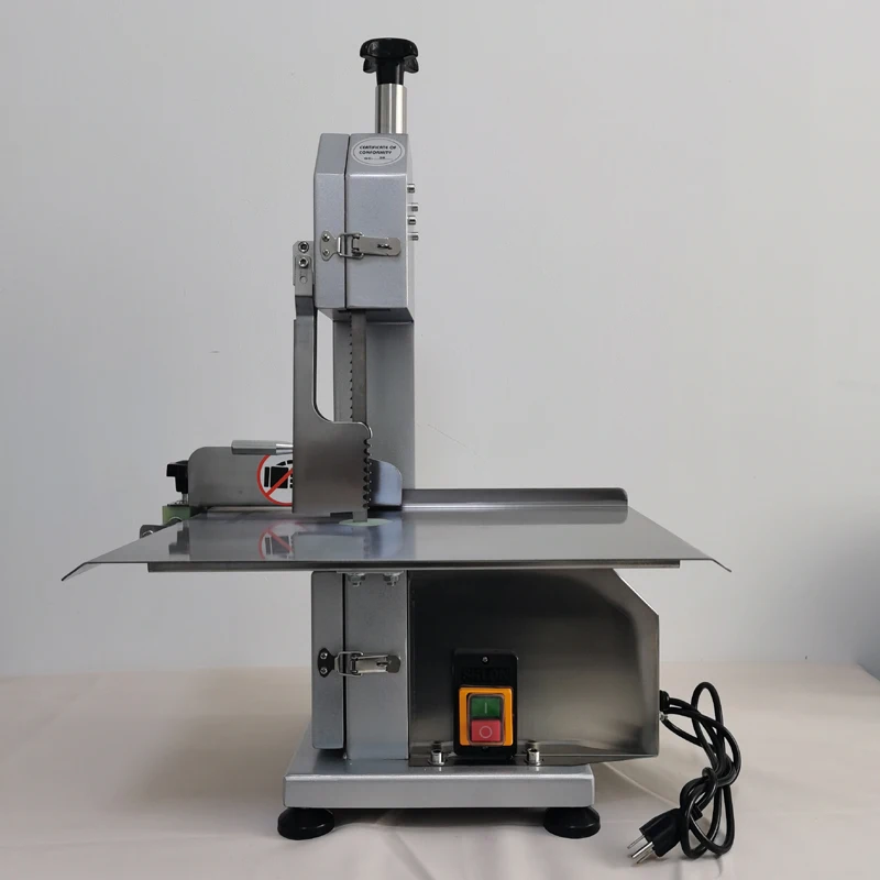 650W Commercial Electric Meat Bone Saw Machine Food Grade Cutter Adjustable Thickness Butcher Band Cutting Frozen Meat