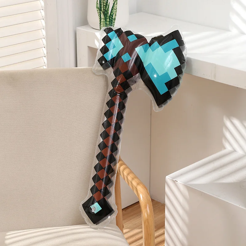 Pixel Style Toys Gemstone Sword Gold Sword Children's Toys Home Games Inflatable Supplies Swords Christmas Gifts