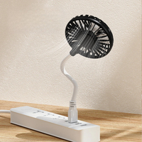 USB Rechargeable Handheld Fan - 3-Speed Silent Mini Fan with Power Bank, Portable Pocket Fan for Summer Travel/Office/Outdoor