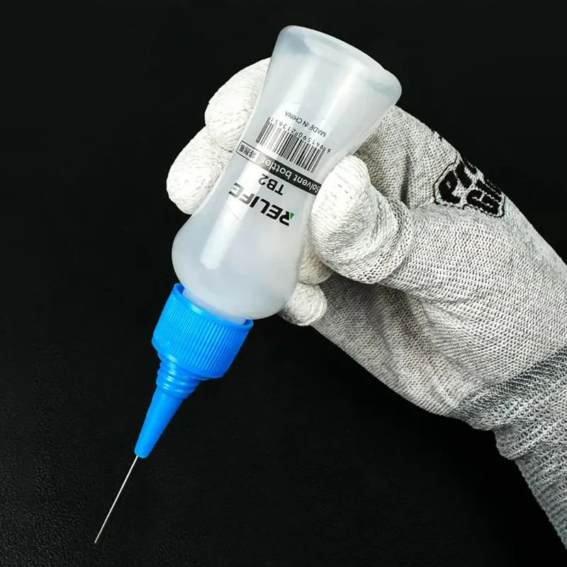 1/2/5 قطعة RELIFE TB2 زجاجة المذيبات الفارغة للهاتف المحمول PCB تنظيف وعاء أداة المضادة للتآكل زجاجة الكحول الفارغة الموزع