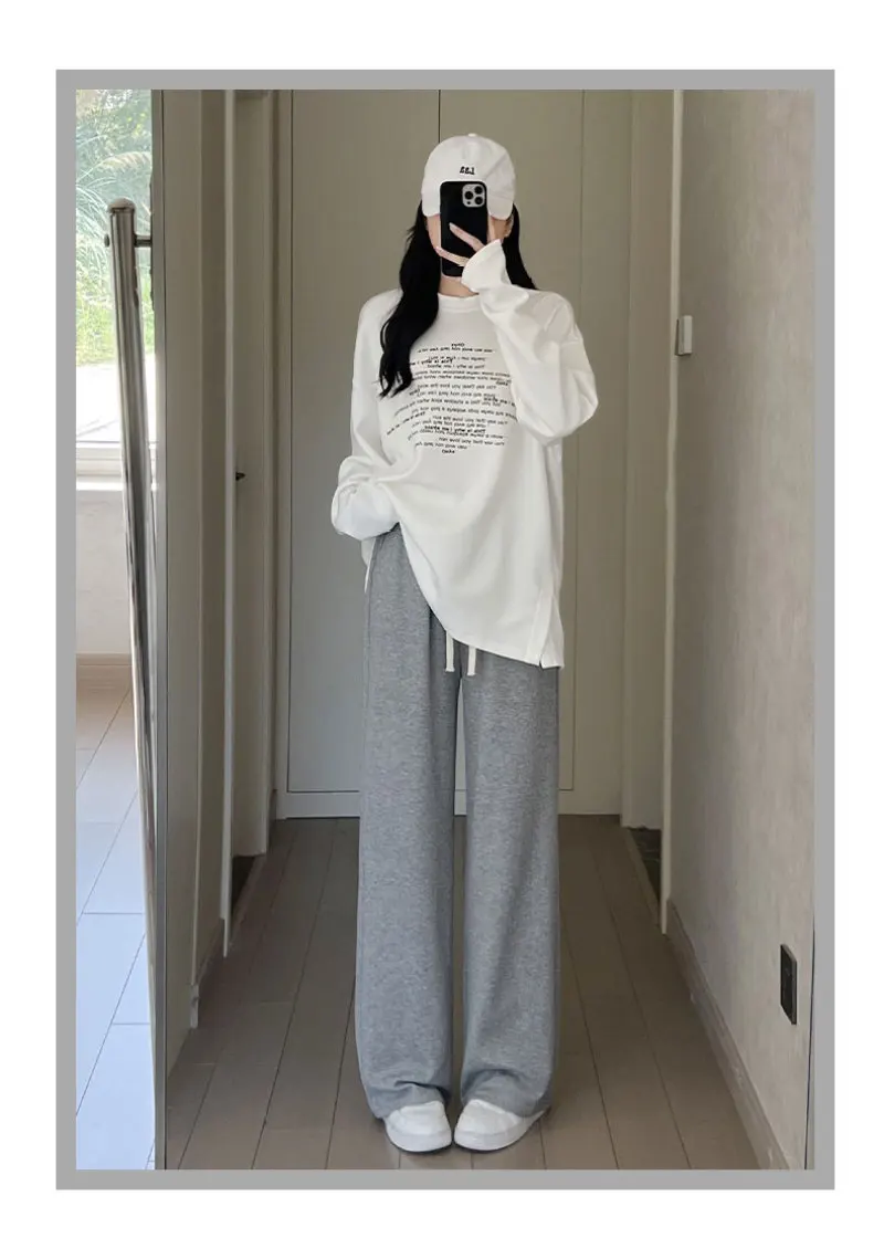 American Kordel zug Design Hose für Damen Mode Hip-Hop Streetwear Damen hose neue 2024 Herbst neue All-Match Damen hose