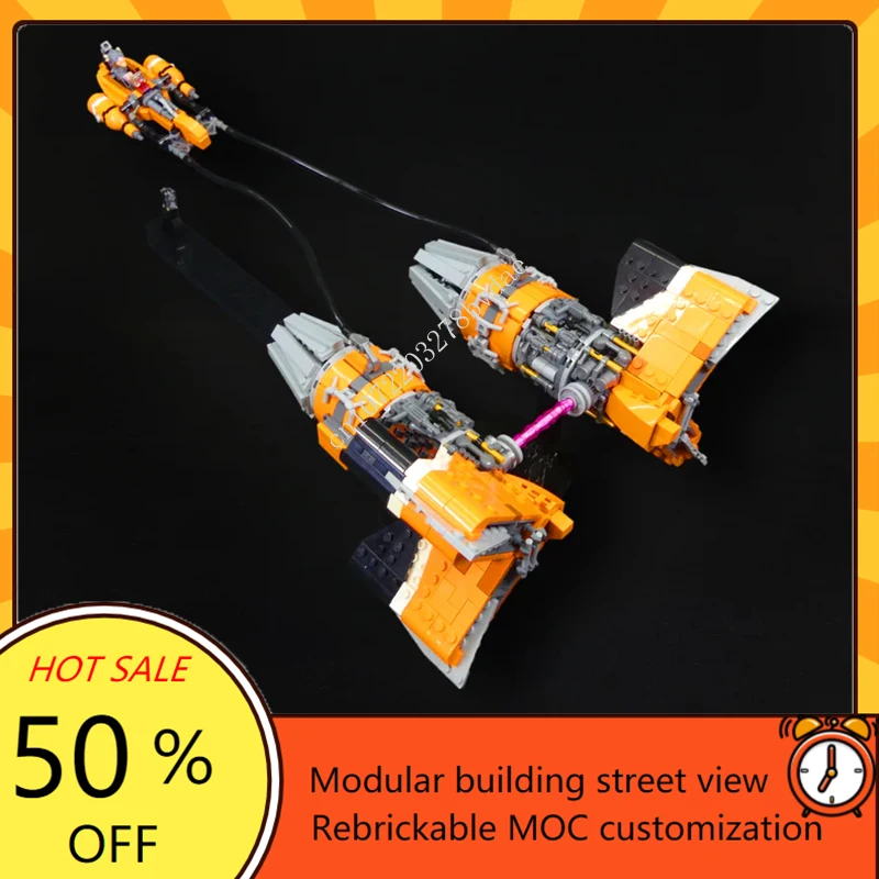 1690PCS MOC Space Battle Sebulba\'s Starfighter Podracer Model Building Blocks Bricks DIY Creative Assembly Toys Kids Gifts