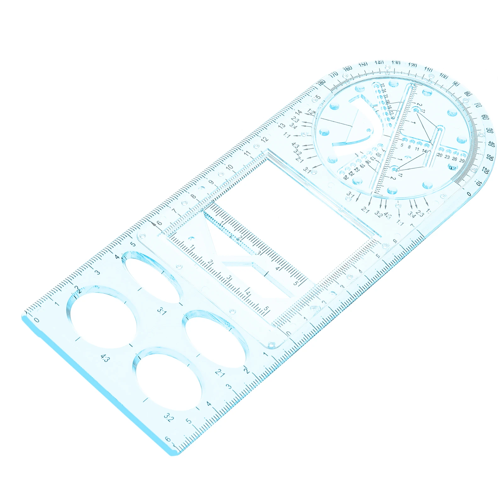 

Plastic Ruler Set Lightweight Drawing Templates for Architecture Design School Learning Measuring Tools