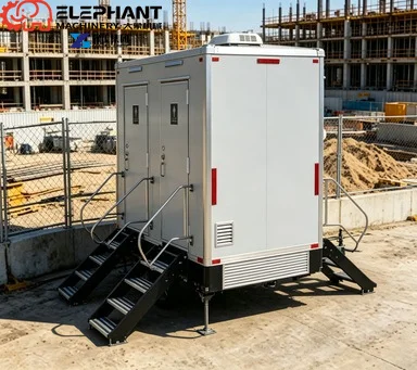 Mobile Toilet Trailer Luxury Vip Camping Caravan Shower Bathroom Washroom Outdoor Environmental Public Porta Potty Trailer