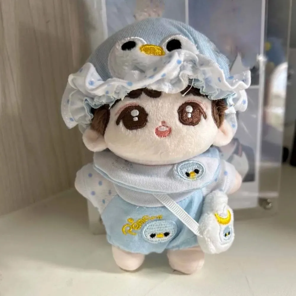 

1 set Penguin Baby 10cm Cotton Clothes Cartoon Baby Bottle Cotton 's Clothes Set Outfit Mini 10cm Clothes Children's Gift