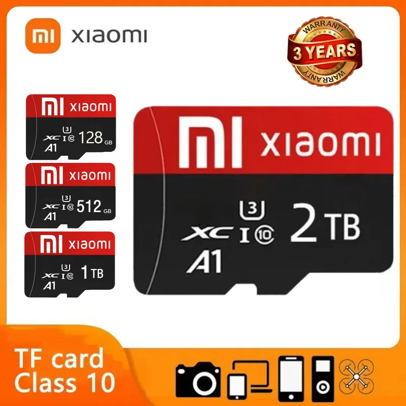 

Xiaomi 2TB Memory Card 1TB High Speed Micro TF SD Card Flash For Nintendo Switch Accessories Phone/Computer/Camera File Storage
