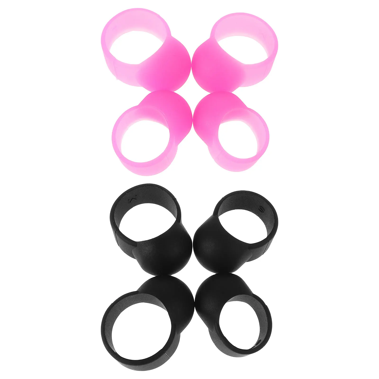 

8pcs Silicone Finger Sleeves Comfortable Drumstick Practice Tips Hand Pan Accessories Rubber Percussion Pads Drum Equipment