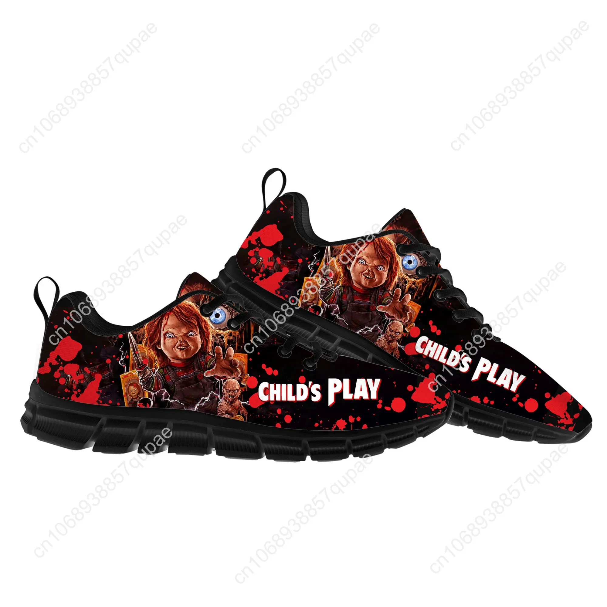 Horror Movie Childs Play Chucky Sports Shoes Mens Womens Teenager Sneakers Casual Sneaker Couple Custom Shoes