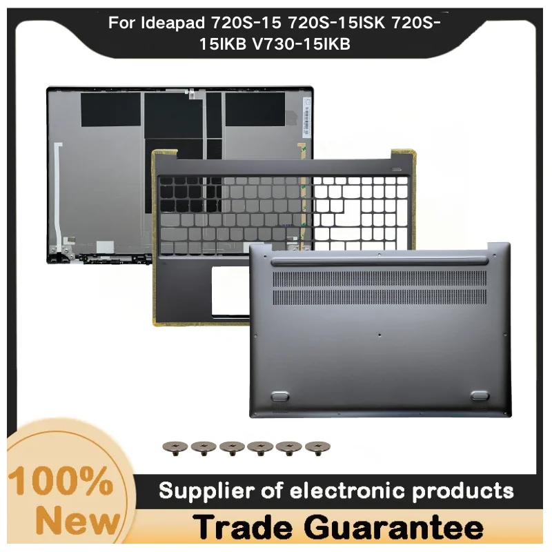 New For Kailxuling Ideapad 720S-15 720S-15ISK 720S-15IKB V730-15IKB LCD Back Cover/Upper Case Palmrest Cover /Bottom Base Cover