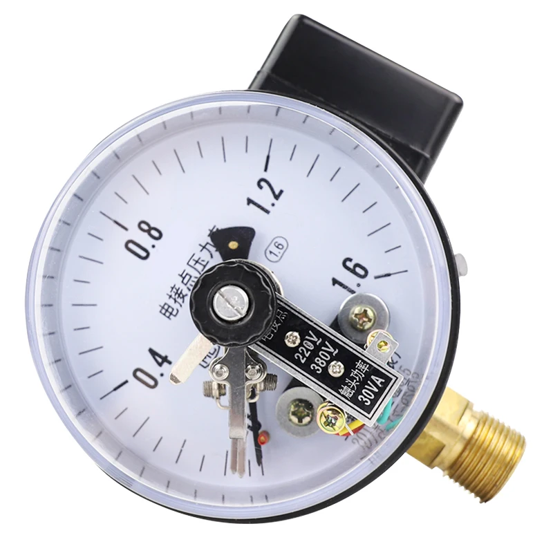 contact pressure gauge 1.6MPa air pressure water negative  vacuum gauge switch controller