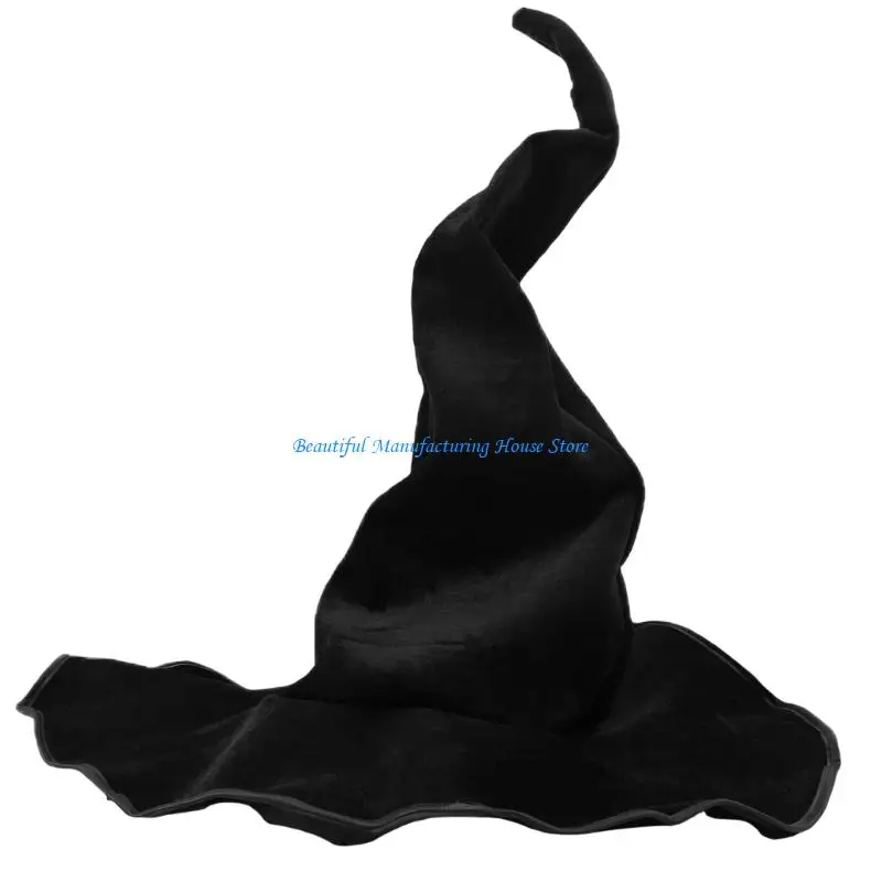E56A Halloween Wizard Hat Kids Adults Halloween Party Cosplay Costume Decoration Witch Hat Home Yard Cosplay Event