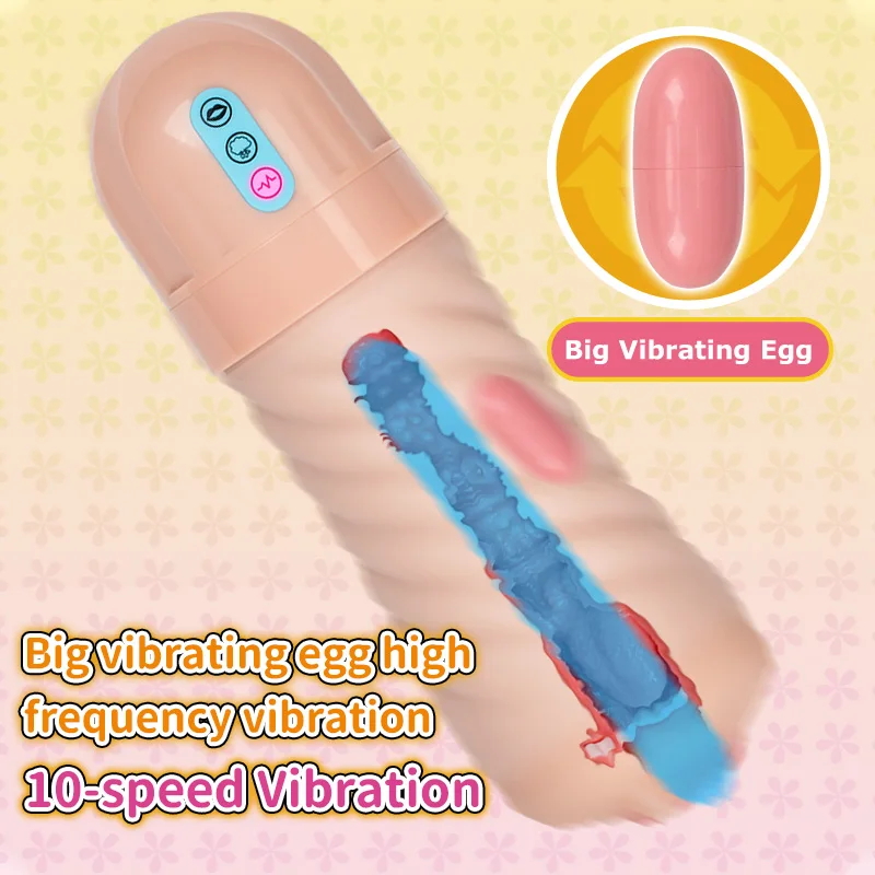 YUU Automatic Blowjob Sucking Machine Male Masturbators Electric Masturbation Cup Real Oral Vagina Adult Sex Toys for Men 18+