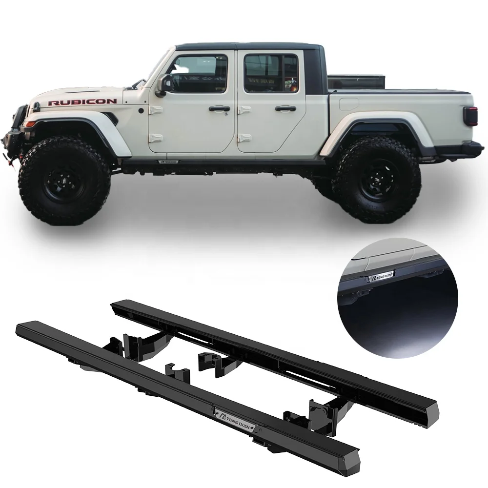 

4x4 Running Boards Car Side Foot Step Step Bar Side Step for Jeep Wrangler JK 08-22 With LED Light