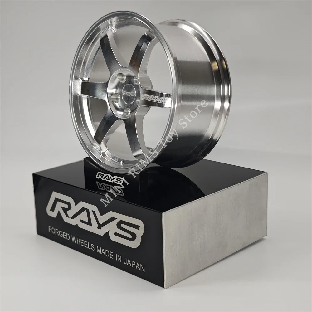 New Precision 1:5 Scale Forged Aluminum Rims Miniatures 10 Cm Wheels Car Model Modified Ornament DIY Hobbyists Gift