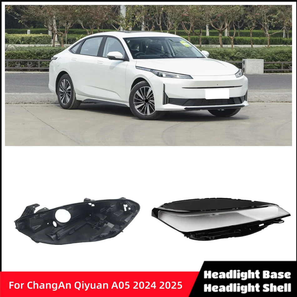 For ChangAn Nevo A05 2024 2025 Automotive Accessories Car Base Head Lamp Shell Headlamp House box Headlight Shade