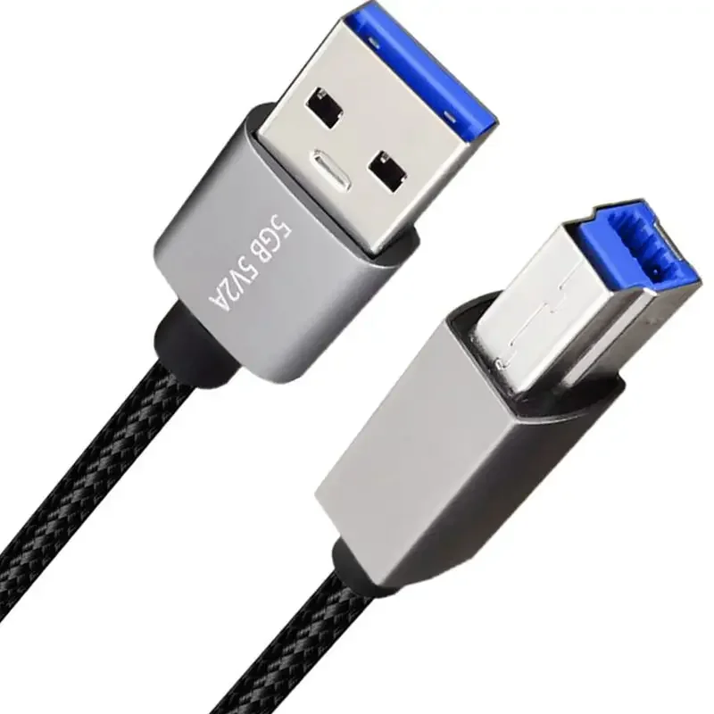 High Speed USB3.0 Printer Data Cable A Male To B Male AM/BM Square Port Mobile Hard Disk Case Data Connection Cable