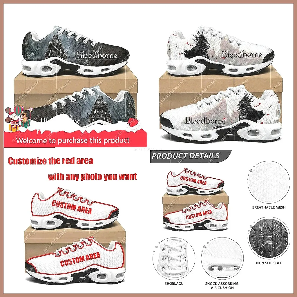 

Bloodborne Air Cushion Sneakers: Lightweight Sports Shoes for Men & Women, True to Size