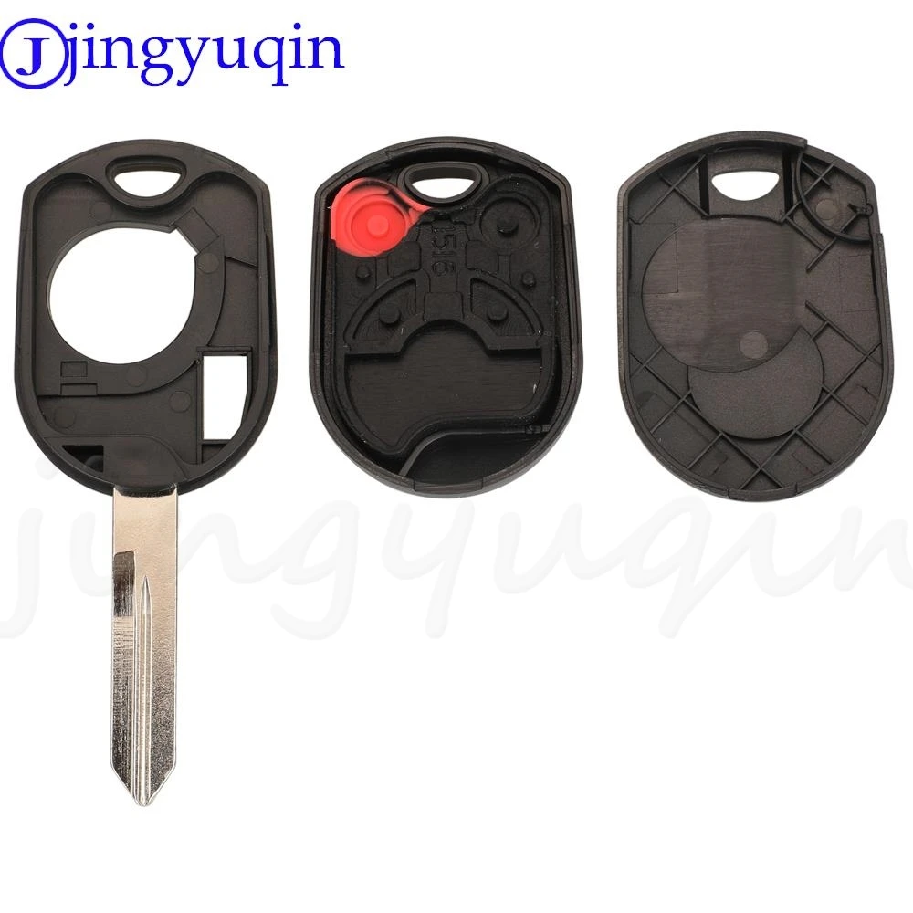 Jingyuqin 3/4 Button Housing Remote Car Key Shell For Ford Mercury Edge Escape Expedition Flex Fusion Mustang Taurus For Lincoln